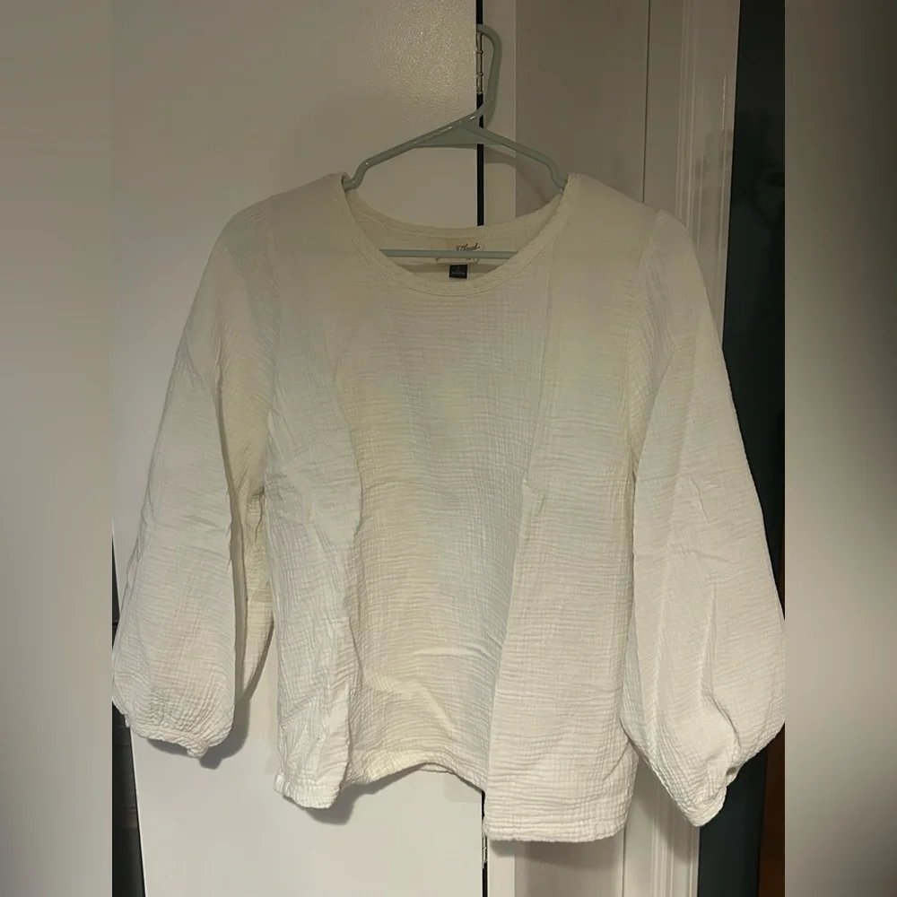 Universal Thread Cream Textured Blouse - Picture 1 of 3